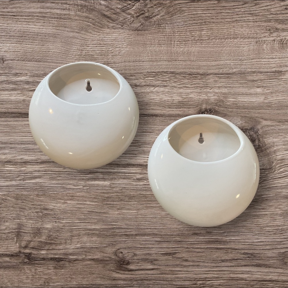 Elegant Cream Wall Pocket Sconces 7" Set of 2